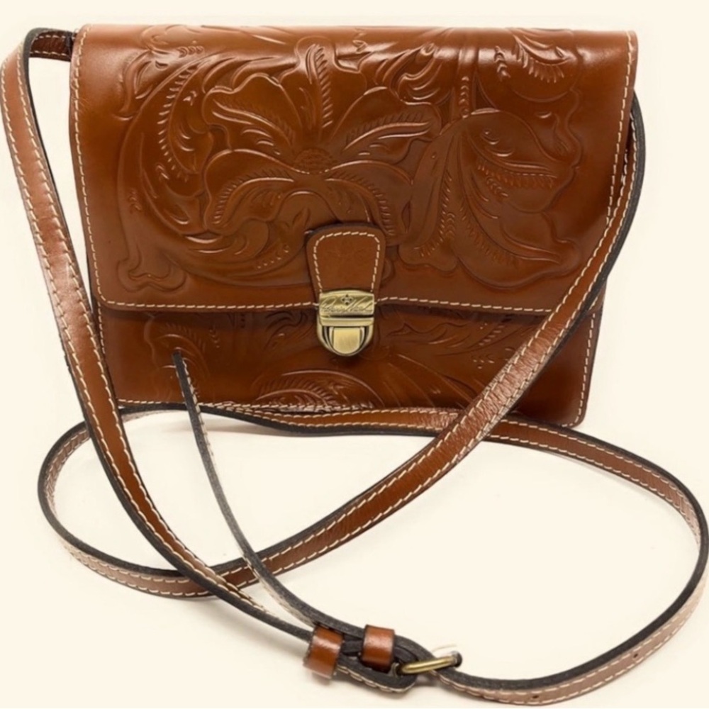 Patricia Nash - Locri Tooled Leather Crossbody Bag, Florence